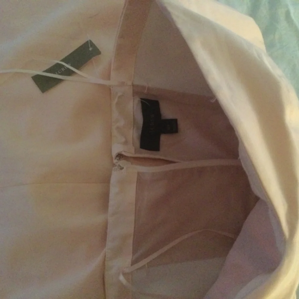 J Crew Peach Strapless Dress 12 Tall - Picture 4 of 4